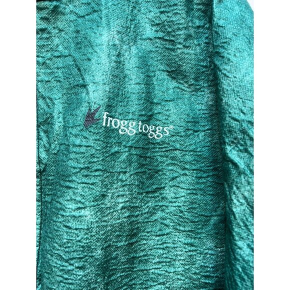 Frogg Toggs Mens Rain Button Front Hooded Jacket Long Sleeve Size XXL Mint Green - Picture 10 of 12